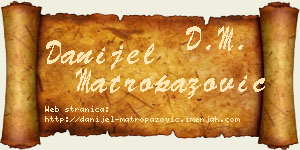 Danijel Matropazović vizit kartica
